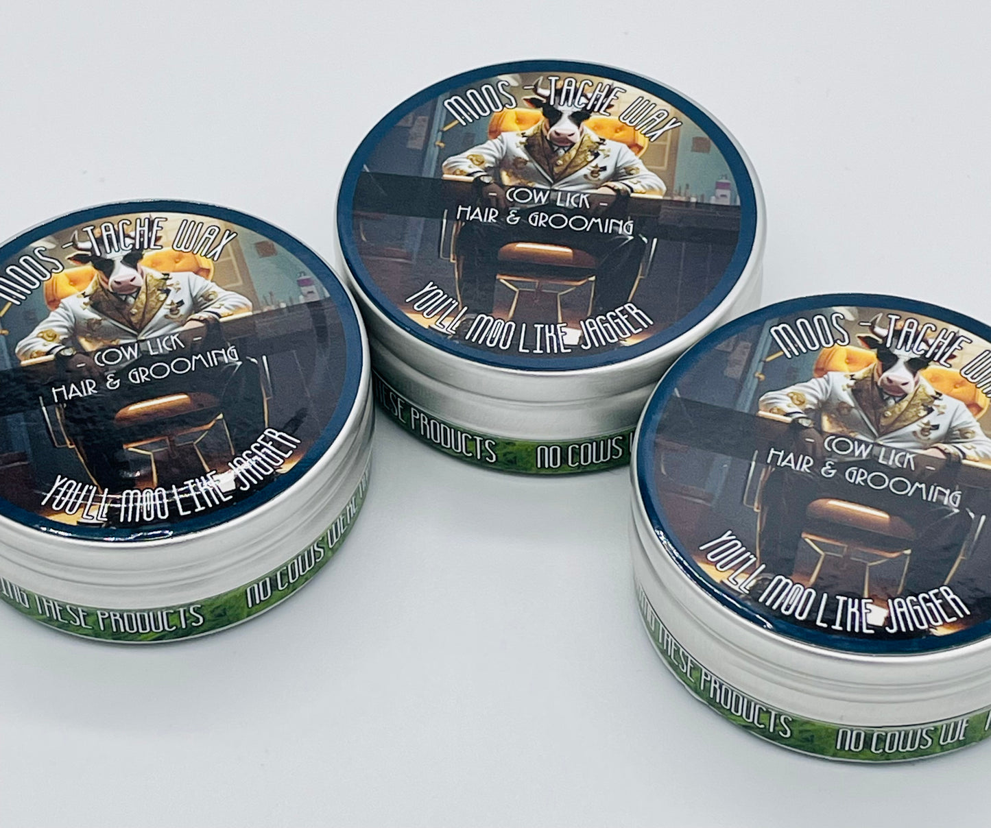 Moo-Stache Wax 🐮 and comb - uk made 🇬🇧 Vegan & cruelty free.